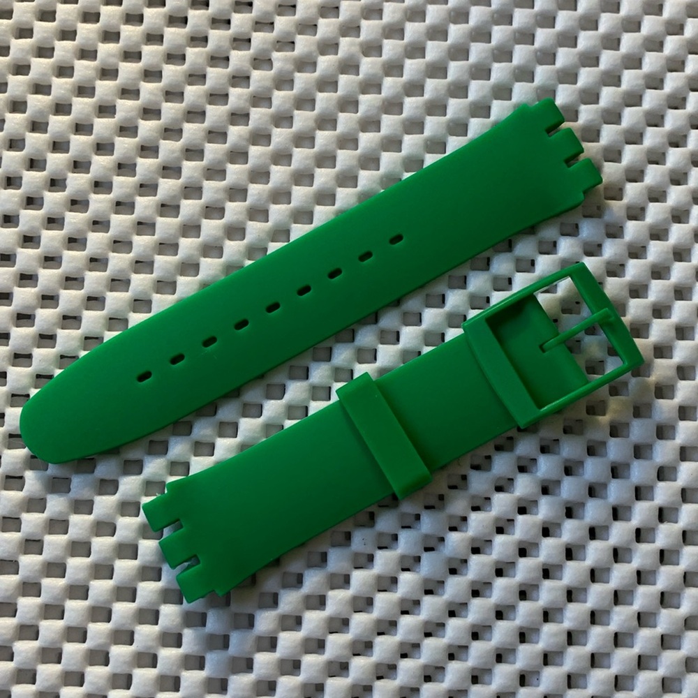Green Watch Band (Strap Only) - fits Swatch New Gent model